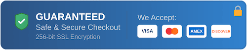 Guaranteed Safe & Secure Checkout